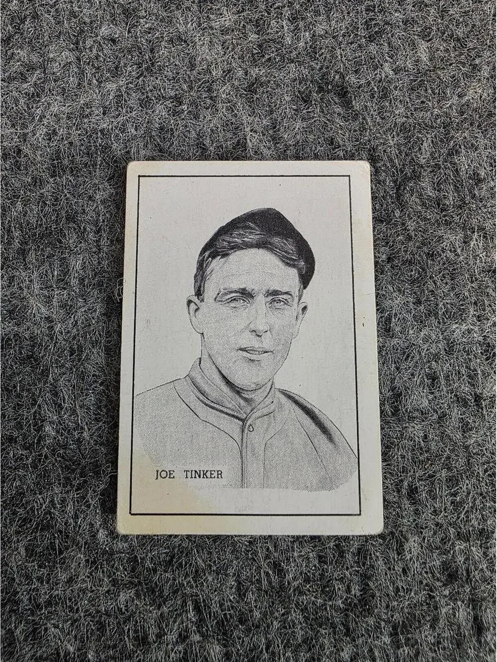 Joe Tinker 1950 B.E. Callahan Baseball Card Original Hall of Fame